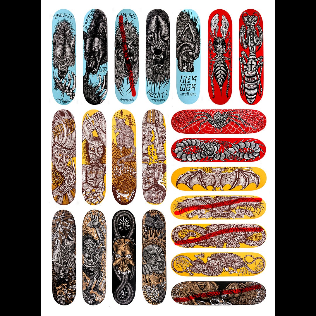 Anti-Hero Gerwer Mad Scientist 8.25インチ Anti Hero Grimple Stix Gerwer Obvious Greats 8.25 Skateboard Deck