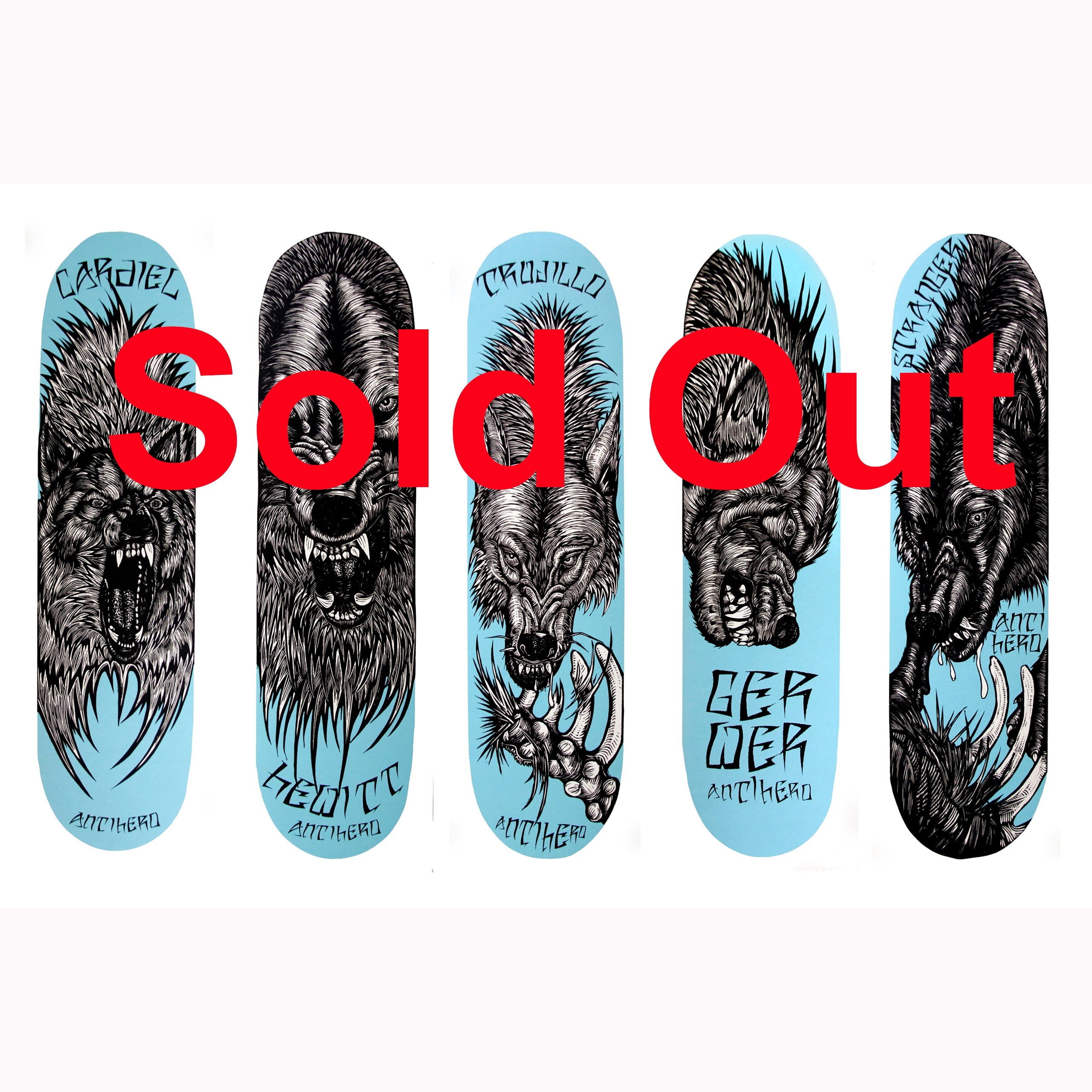 Antihero board prints | Wolfbat Studios/Dennis McNett