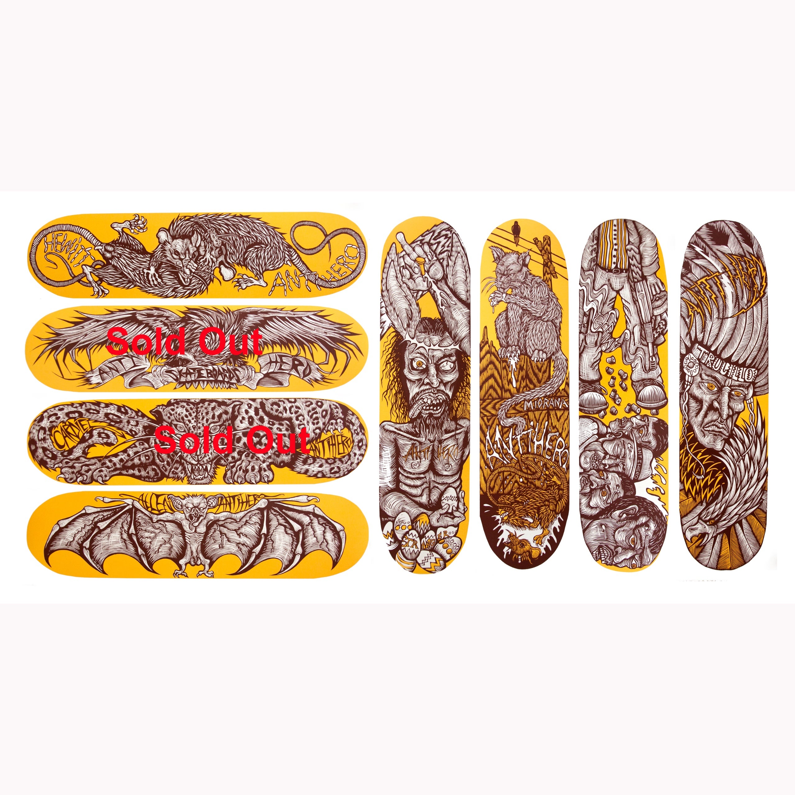Antihero board prints | Wolfbat Studios/Dennis McNett